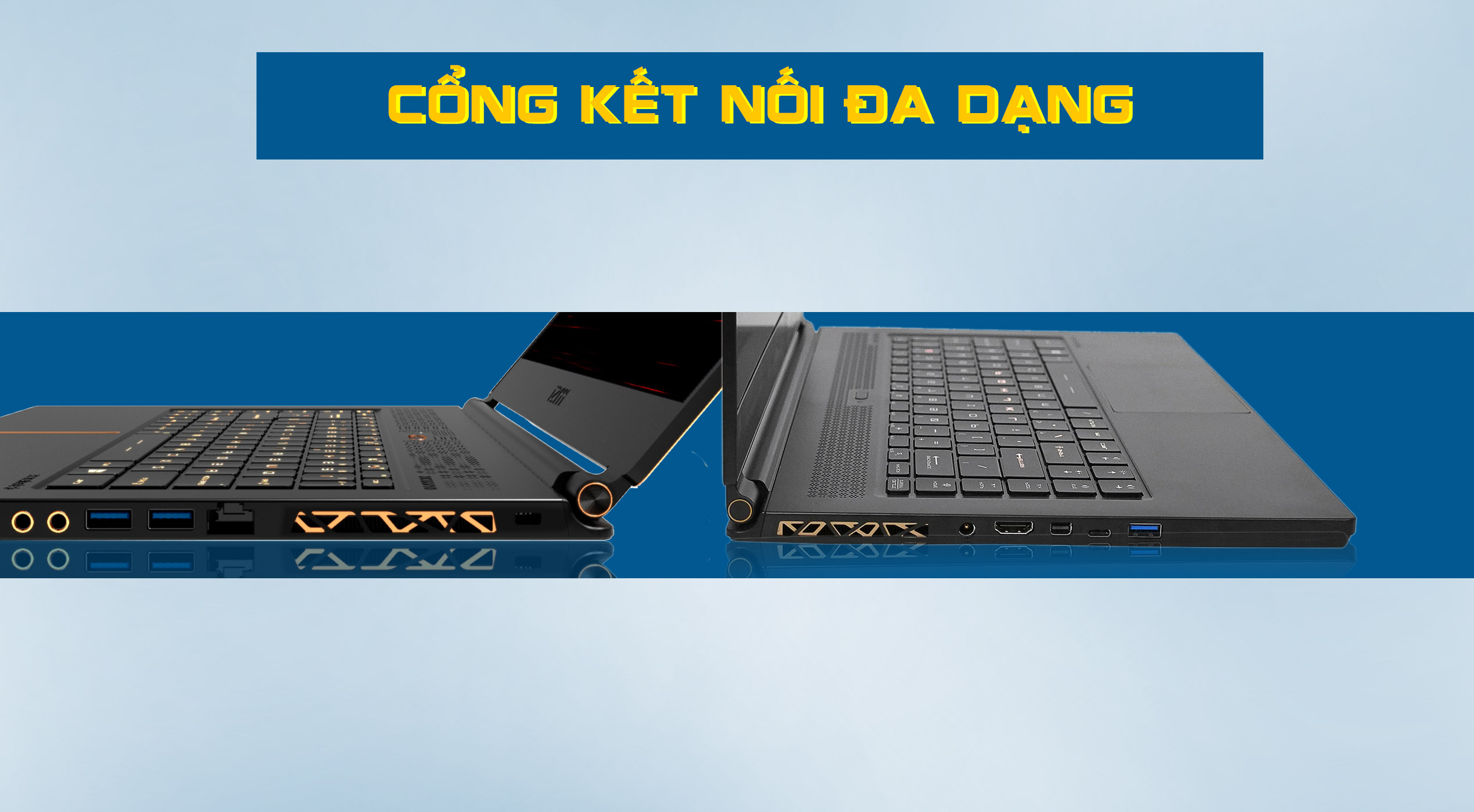 cổng kết nối MSI GS65 Stealth 9SE-1000VN